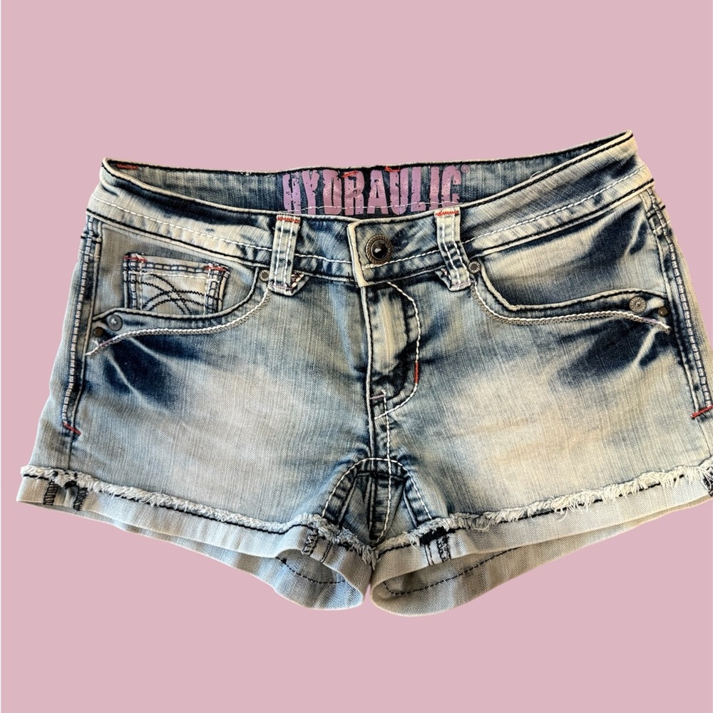 Hydraulic Women's Faded Blue Jean Shorts